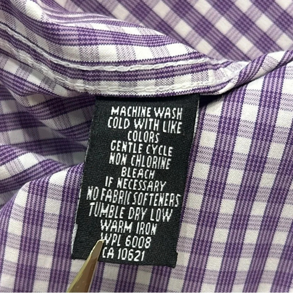 Panhandle Slim Tuf Cooper Performance Plaid Short Sleeve Button Down Shirt - Picture 8 of 8